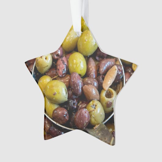 Olives noires et vertes séchées (devant)