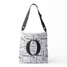 Olivia Aangepaste Naam Zwart Wit