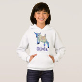 Olivia Add Name Cute Baby Boerderij Animal Art (Voorkant volledig)