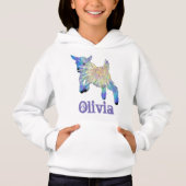 Olivia Add Name Cute Baby Boerderij Animal Art (Voorkant)