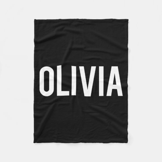 Olivia - Cool New Funny Name Fan Gift Tee  Fleece Deken (Voorkant)