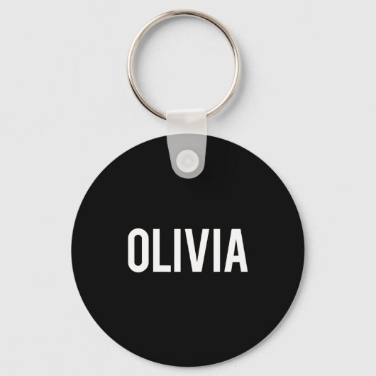 Olivia - Cool New Funny Name Fan Gift Tee Sleutelhanger (Voorkant)