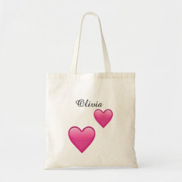 Olivia gepersonaliseerde boodschappentas met Hartj Tote Bag