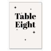 OLIVIA Modern Ivoor Celestial Bruiloft Ontbijt Kaart (Achterkant)