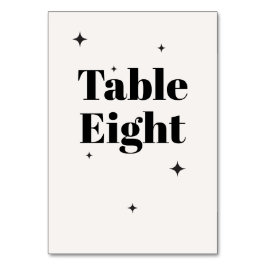 OLIVIA Modern Ivoor Celestial Bruiloft Ontbijt Kaart