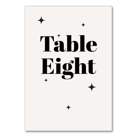 OLIVIA Modern Ivoor Celestial Bruiloft Ontbijt Kaart (Voorkant)