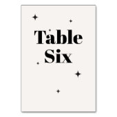 OLIVIA Modern Ivoor Celestial Bruiloft Ontbijt Kaart (Achterkant)