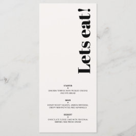 OLIVIA Modern Ivoor Celestial Bruiloft Ontbijt Menu