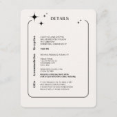 OLIVIA Moderne Ivory Celestial Enclosure Kaart (Voorkant)