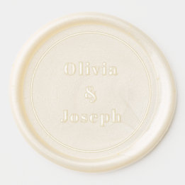 OLIVIA Moderne Witte Echte Wax Envelop Seal Waxzegel Sticker