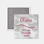 {olivia} naam betekent magneet (Voorkant / Achterkant)