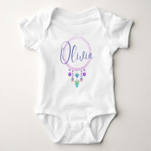 Olivia Naam onthullen Meisje Whimsical Schattige H Romper