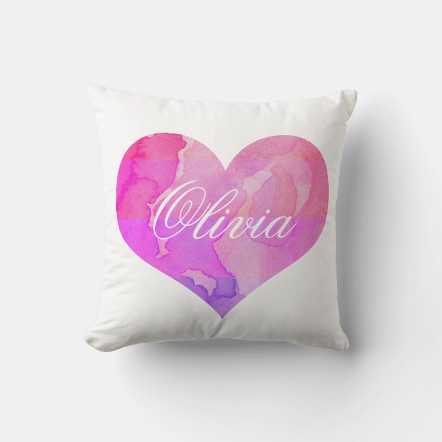 Olivia Name Pillow (maak het je eigen!) Kussen (Voorkant)