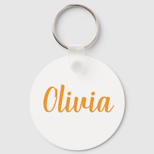 Olivia nom porte-clés anneau métallique (Recto)