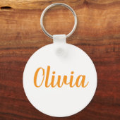 Olivia nom porte-clés anneau métallique (Recto)
