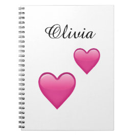 Olivia Persoonlijk Emoji Harten Notitieboek