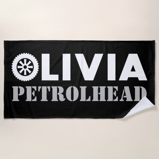 Olivia Petrol Head Strandlaken (Voorkant)