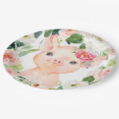 Olivia Pigsley Pig 9" Dessert Bord - Baby shower (Gekanteld)