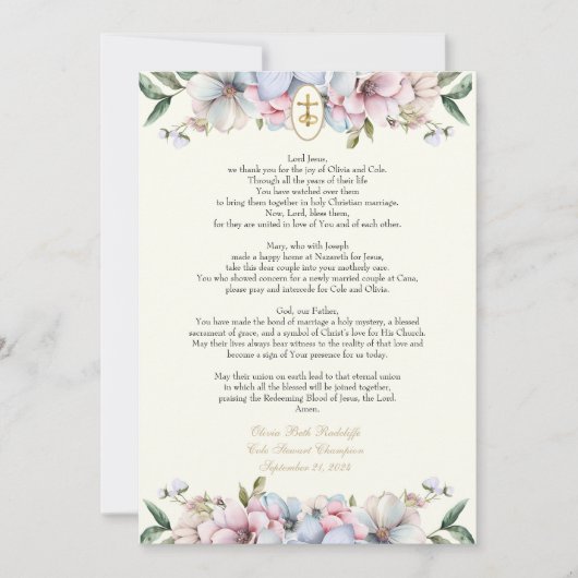 Olivia Prayer Kaarten (Voorkant)