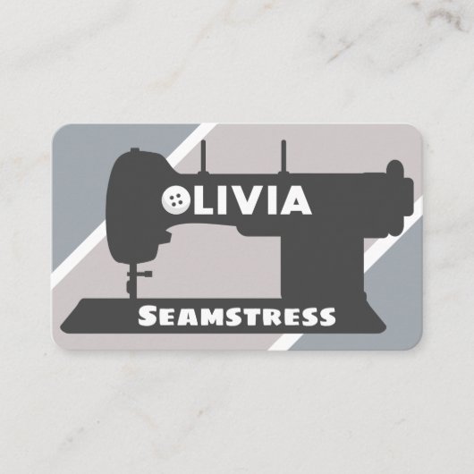 Olivia Seamstress Carte de visite (Devant)