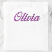 Olivia sticker naam (Tas)