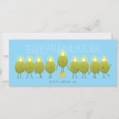 Oliviers de Hanoukka Menorah | Carte de voeux de g (Devant)