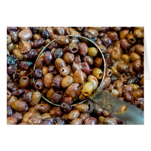 Oliviers de Leccino noirs laqués et séchés (Devant horizontal)