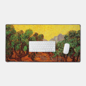 Oliviers de Van Gogh avec ciel et soleil jaune (Clavier et souris)