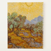 Oliviers de Van Gogh ciel jaune soleil (Dos)