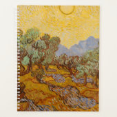 Oliviers de Van Gogh ciel jaune soleil (Devant)