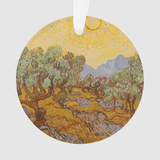 Oliviers de Van Gogh Ciel Soleil Jaune (devant)