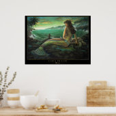 olivine - affiche de sirène hawaïenne carol philli (Cuisine)