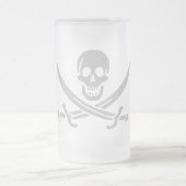 Ølkrus, grå matglas bierpul (Center)