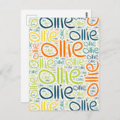 Ollie Briefkaart (Voorkant / Achterkant)