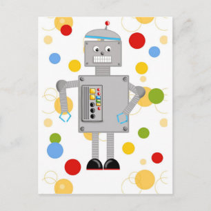 Ollie The Robot Briefkaart