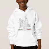 OLMC Line Logo Kinder Pullover Hoodie White (Voorkant)