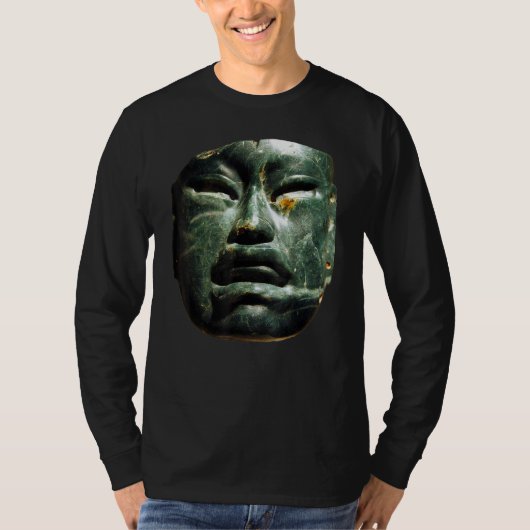 Olmec Jadeite Mask Artifact T-shirt (Voorkant)