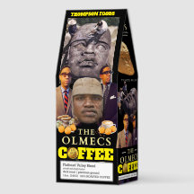 OLMECS Coffee, zak van 340g, donkere roast, Flath