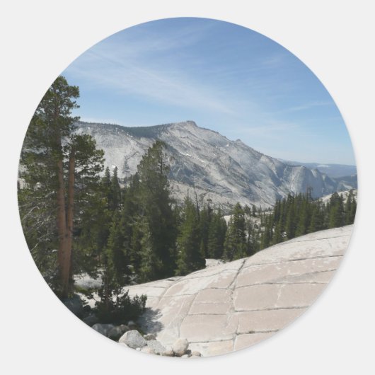 Olmsted Point II van het Nationaal Park Yosemite Ronde Sticker (Voorkant)