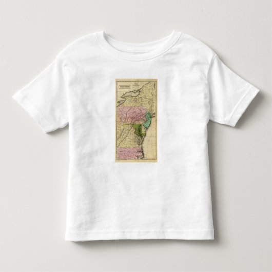 Olney Map Midden-Staten Kinder Shirts (Voorkant)