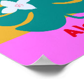 Oloha personnalisé couleurs vives affiche murale m (Coin)