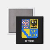 Olomouc République tchèque Aimant de cuisine (Recto/Verso)