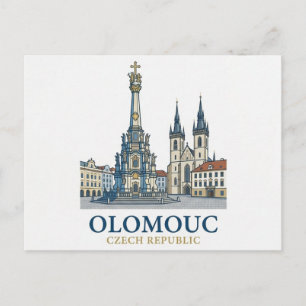 Olomouc République tchèque Carte postale de voyage