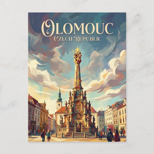 Olomouc Tsjechië Briefkaart (Voorkant)