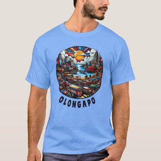 Olongapo Stad Filipijnen Stad Silhouet vrienden T-shirt