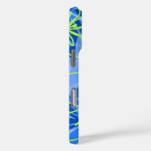 Olowalu Hibiscus Hawaiian Camo Blue Case-Mate iPhone Case (Achterkant / Rechts)