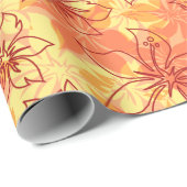 Olowalu Hibiscus Hawaiian Camo Cadeaupapier (Rol Hoek)