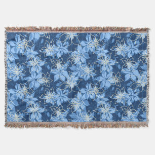 Olowalu Hibiscus Hawaiian Camo Throw Blankets Deken