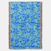 Olowalu Hibiscus Hawaiian Camo Throw Blankets Deken (Voorkant Verticaal)