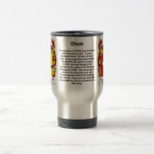 Olson Family Coat of Arms Travel Mug Reisbeker (Center)
